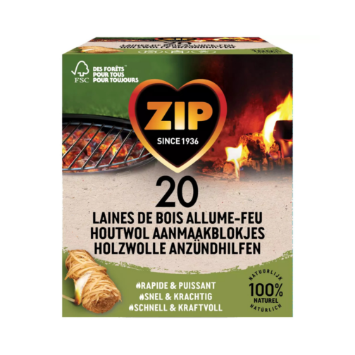 ZIP Fireball Wood Wool Natural TF, Black