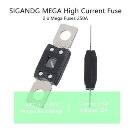 SIGANDG Mega High Current Fuse Screw Fuse Mega Fuse 250A