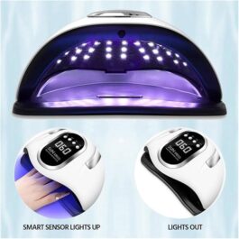 Curing Lamps 120w 66 Led Uv Nail Lamp Nail Dryer with 4 Timers Auto Sensor LCD Display Low Heat Quickly Cure Gel Polish Home