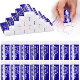 2B Premium Erasers Pencil Rubber Writing Drawing Students Stationery Stationery White 30Pcs