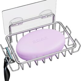 Bathroom Steel Slim Soap Bar Holder