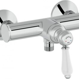 Jacob Delafon E24363-CP Louise Bath/Shower Mixer, Chrome/White