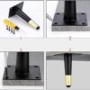 Adjustable Cabinet Legs 4 Inch Furniture Legs, 4 Pack Modern Metal Cabinet Legs Heavy Duty Replacement Furniture - Image 4