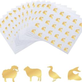 gold food stickers