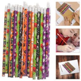 halloween pattern bassculing pencils for student school paper