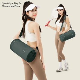 Small Gym Bag for Women Mini Workout Bags Waterproof Duffle Bag for Men Aesthetic Sports Bag for Women Cute Dance Bag CylindricalYoga Exercise Bag