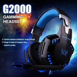 Gaming Headset PS4 KOTION Over Ear Stereo Gaming Headphone Noise Reduction Volume Control 3.5mm with Mic LED for Gamer Xbox One PC Laptop Tablet