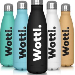 Wottl. Insulated Bottle 500ml, Stainless Steel Water Bottle