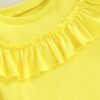 Girls Pullover Flower Collar Clothes Print T-shirt Long Sleeve - Image 3