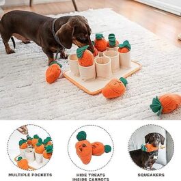 Carrot Harvest Snuffle Puzzle Toy