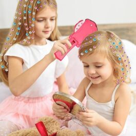 Magic Hair Maker Sticker rig Hairdressing Girl Dream Pink Dressing Rhinestone…