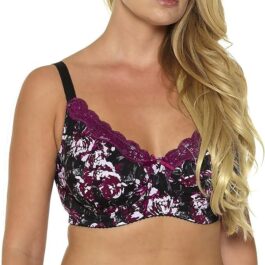 MIERSIDE Floral Print Bra Extra Large Size