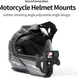 Motorcycle Helmet Chin Mount for GoPro, Foldable Helmet Mount Holder