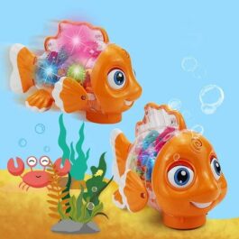 Big Size Gear Goldfish Transparent Car Toy