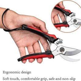 Garden Pruning Shears, Outdoor Scissors for Pruning Shears for Gardening,Stainless Steel Blades Heavy Duty Non-Slip Gardening Scissors