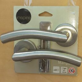 Door handles with screws