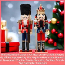 Wooden Nutcracker Ornaments Christmas Decoration Figures Puppet Home Decor