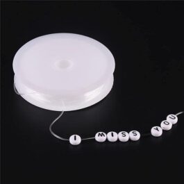 Clear Crystal Strong Stretchy Elastic String Transparent Beading Line Perfect for Bracelet Beading Making