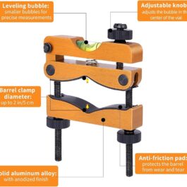 Ziopetru Scope Leveling Kit, Magnetic Universal Leveling Tool, Precision Leveling Bubble Clips for Equipment Repair and Maintenance