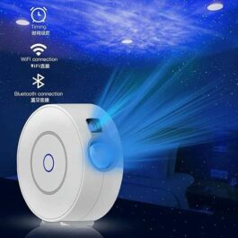 Fawoonu hot style led star projection lamp bedroom night light mobile APP control projector lamp Colorful aurora WIFI white Colorful Aurora WIFI