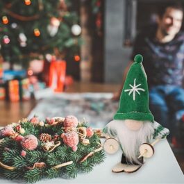 Christmas Dwarf Wooden Decoration