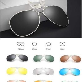 Clip-on Sunglasses Flip-up Sunglasses Suitable for Driving Outdoor Sports Clip on Sunglasses