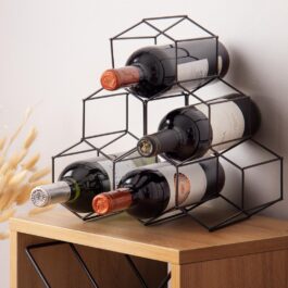 Freestanding Craft Wine Rack Can Hold 7 Bottles of Wine Wine Storage Rack Work Cabinet