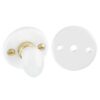 Set of 2 white porcelain rosettes - condemnation and unlocking