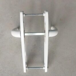 Push set (handle) 25-85 (three screws) PLUTON for a metal-plastic door made of PVC profile (white) push set handle for a metal-plastic door