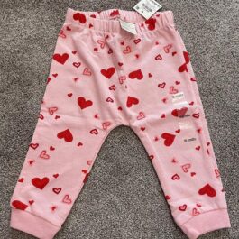 NWT First Impressions Toddler Girls Heart Sweatpants Size 3-6 Months