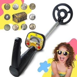 Metal Detector for Kids, Waterproof Kids Metal Detector Gold Detector High Accuracy Lightweight & Adjustable