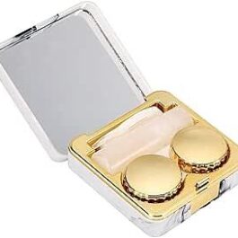 Contact Lens Box Holder, Contact Lens Case Eco Friendly for Home(gold)