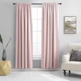 Cambridge Rose Pink Blackout Curtain L.140 X H.260 Cm