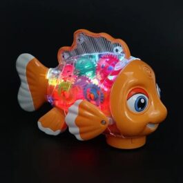 Big Size Gear Goldfish Transparent Car Toy