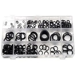 Black Rubber O Ring Assortment Washer Gasket Sealing O-Ring Kit Mix Sizes with Plastic Box For DIY Car Auto Aircondit