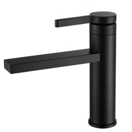 Black Basin Mixer Waterfall Faucet Bathroom Taps