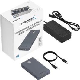 SABRENT Thunderbolt 3 Dual Bay Clone M.2 SSD Docking Station