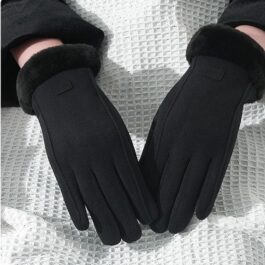 Winter Women Gloves Touchscreen Texting Gloves Plus Velvet Cycling Windproof, Trendy & Practical