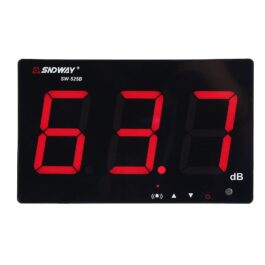 SNDWAY SW-525A Digital Sound Level Meter 30~130db Large Screen Display Wall Type Noise Meter Decibel Restaurant Bar Indoor/Office /bar