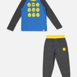 Toddlers Boy 2 Piece Thermal Shirt And Joggers Set, Charcoal Heather