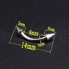Piercing Kit Body Piercing Surgical Steel Belly Button, Tongue, Eyebrow, , Lip, Nose Tapers Plugs Gauges Set - Image 4