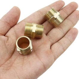 male thread brass double end