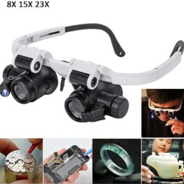 LED Retractable Head-Mounted Watch and Jewlery Maintenance