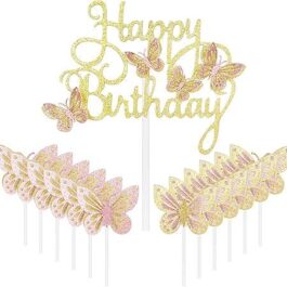 Butterfly Birthday Cake Toppers