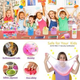 Purpledi Slime Set to Make Yourself, Slime Fluffy Set, DIY Galaxy Slime Set, Slime Kit for Girls and Boys, Crystal Slime Set for Children