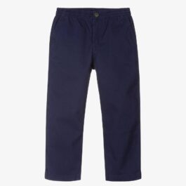 Ralph Lauren Boys Navy Blue Cotton Chino Trousers