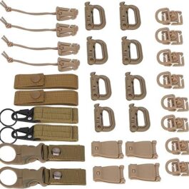 Molle Accessories Accessories 30 Pieces Buckle Carabiner Backpack Elephant Nylon Buckle for Outdoor Water Bottle Hanging Buckle Leather Buckle Backpack Nylon Buckles