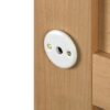 Set of 2 white porcelain rosettes - condemnation and unlocking - Image 3