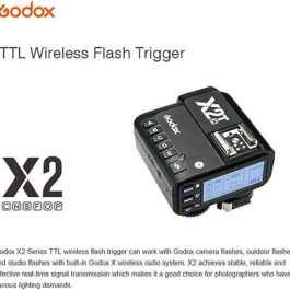 GODOX X2T-S 2.4G Wireless Trigger Flash Transmitter for Sony with Ttl HSS 1/8000s Group Firmware Upgrade Function Control Panel