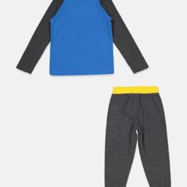 Toddlers Boy 2 Piece Thermal Shirt And Joggers Set, Charcoal Heather